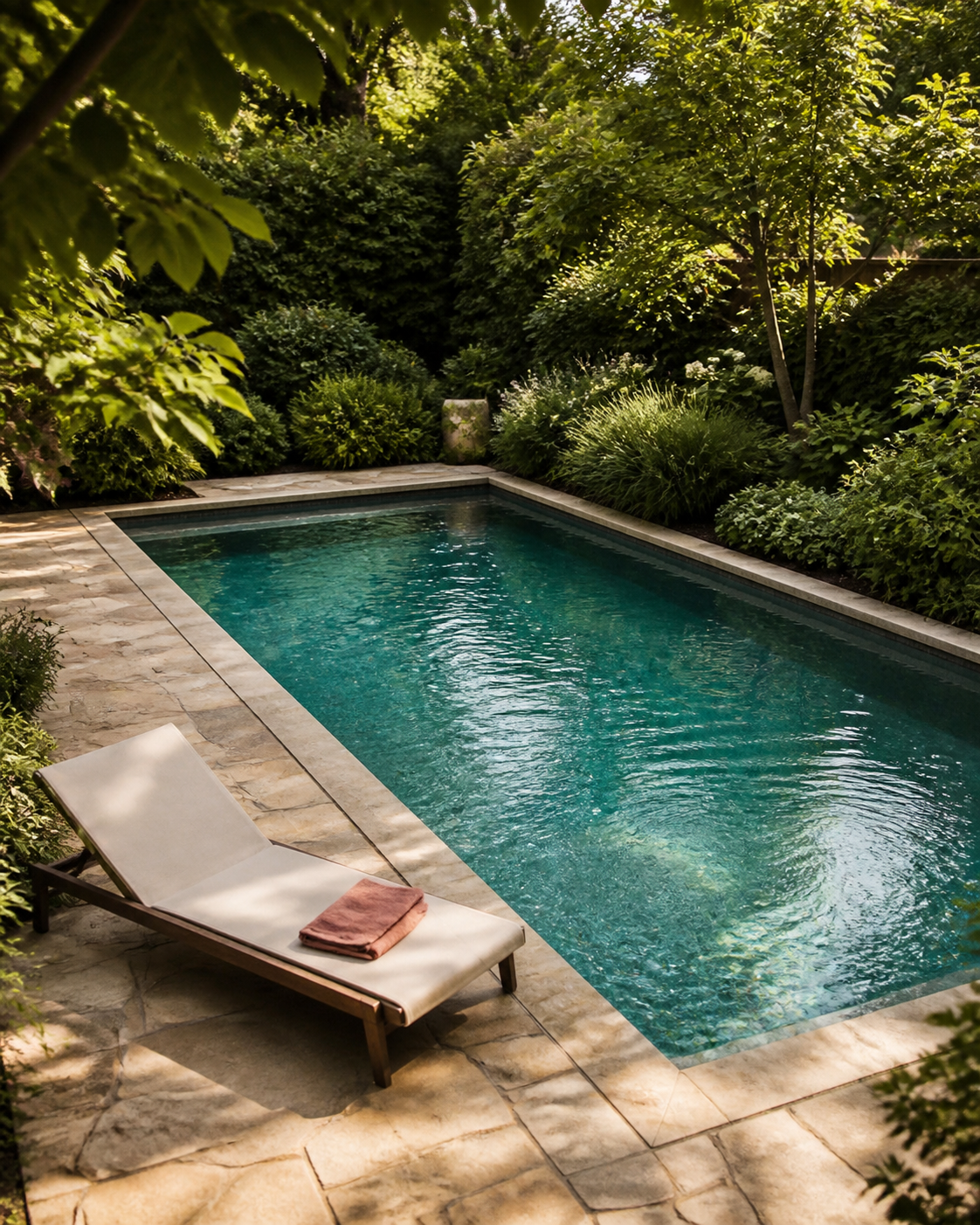 Backyard swimming pool